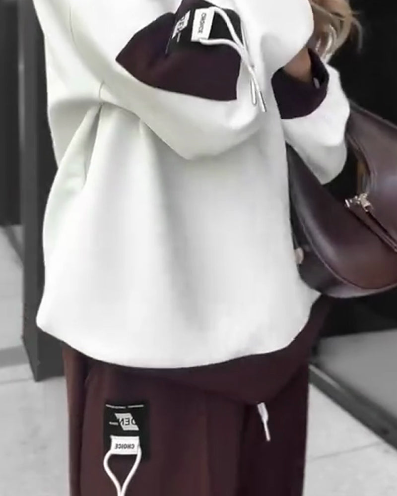 Drune | Block Sweatshirt und Jogginghose Satz
