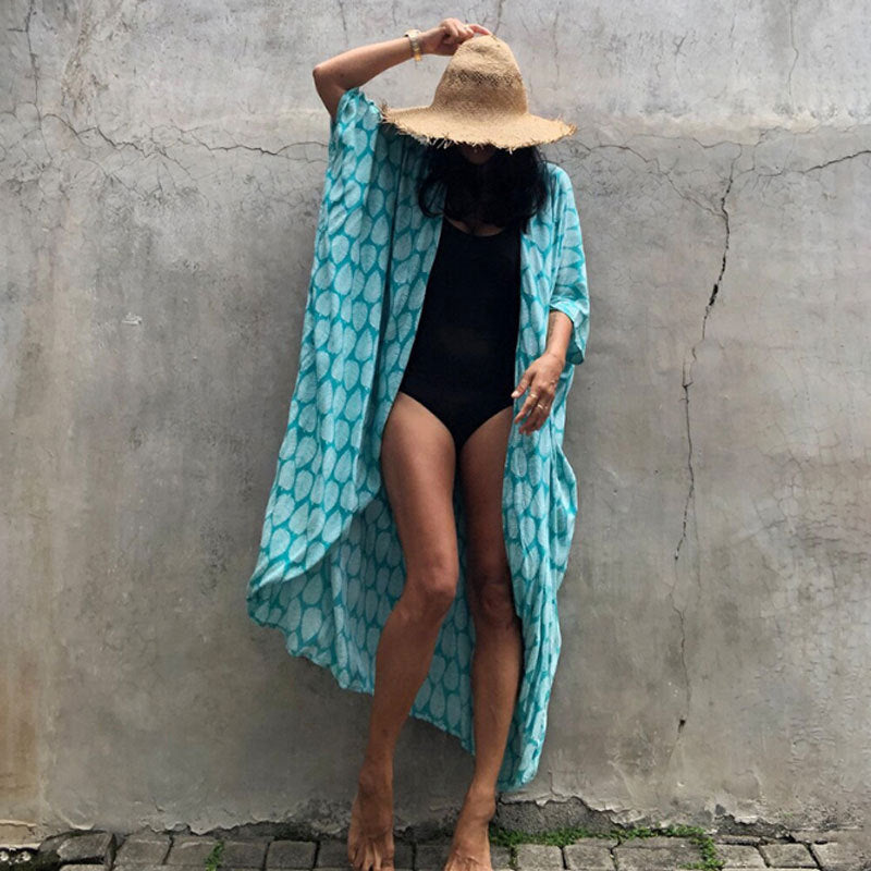Drune | Glamouröse Sonnenschutz Resort Strandkleid Cover Up