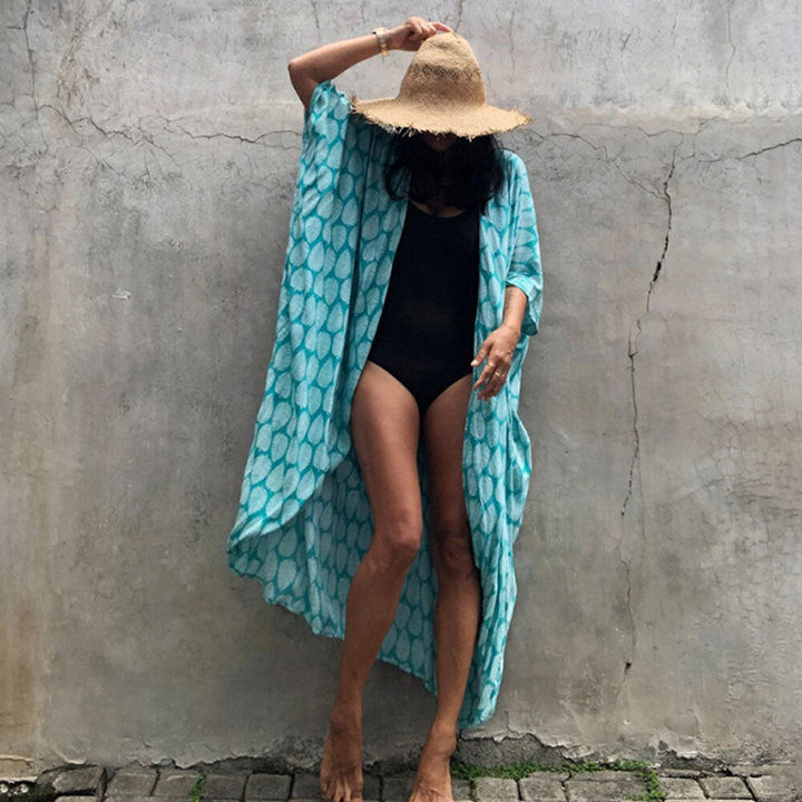 Drune | Glamouröse Sonnenschutz Resort Strandkleid Cover Up