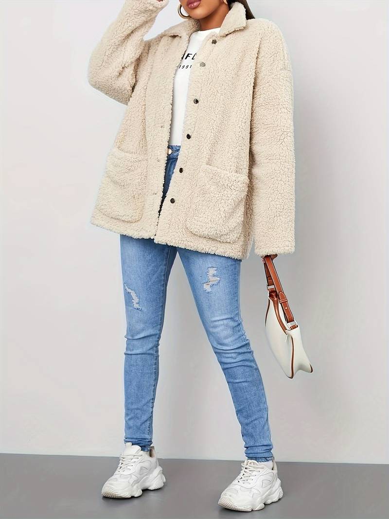 Drune | Stylische Jacke Im Teddy-Design