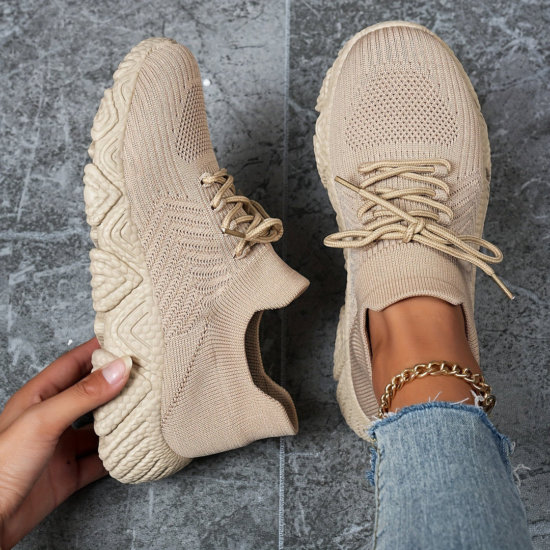 Drune | Atmungsaktive Niedrige Sneaker in Einfarbigem Farbton