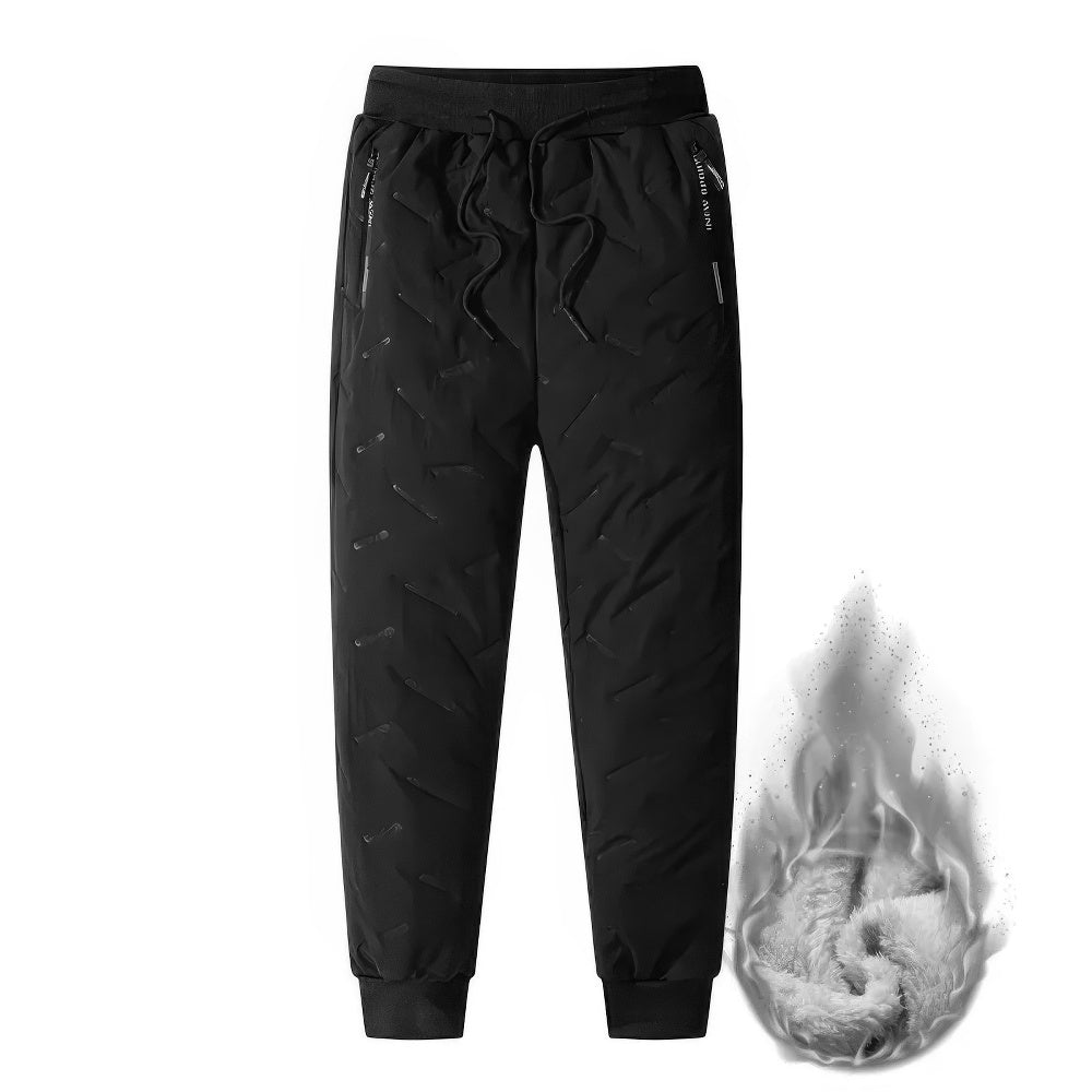Drune | Jogginghose - Plüsch Dick Fleece gefüttert mit Kordelzug