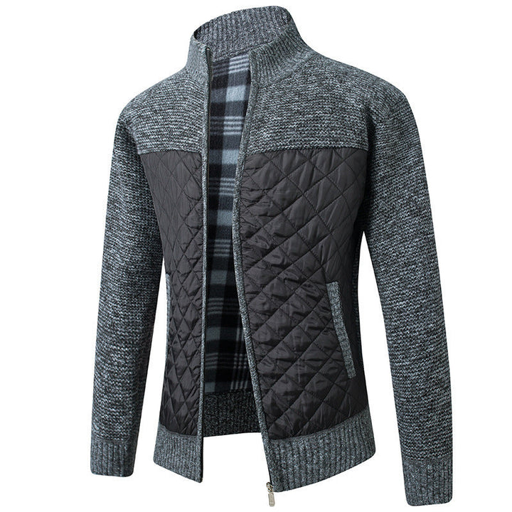 Drune | Strickjacke mit Stehkragen