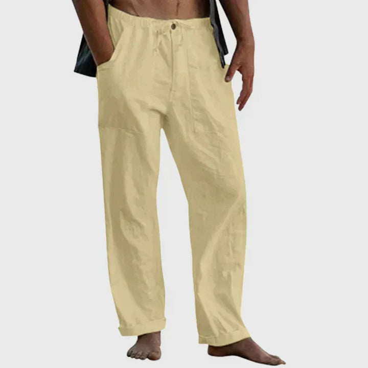 Drune | Lässige Leinenhose mit Kordelzug