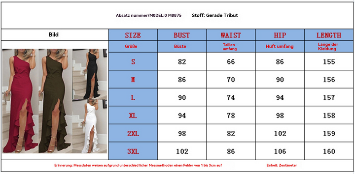 Drune | Swing-Kleid mit geteiltem Rüschensaum