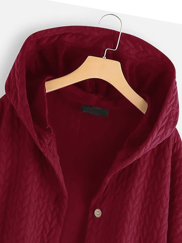 Drune | Warme Winterjacke Rotwein
