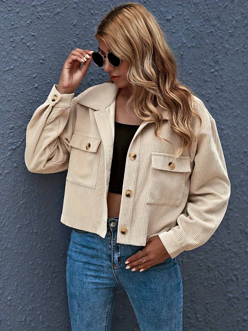 Drune | Kurze Cordjacke für Damen