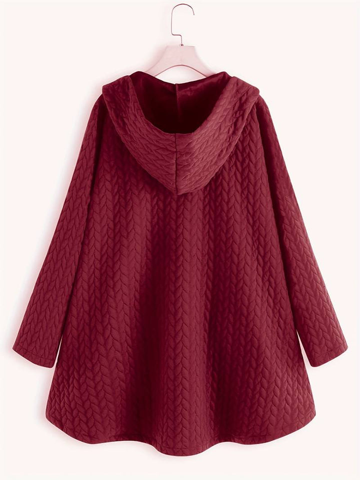 Drune | Warme Winterjacke Rotwein