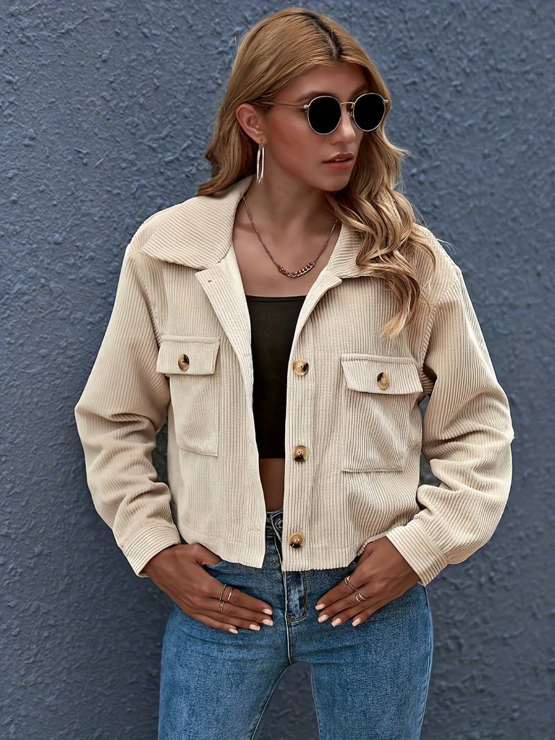 Drune | Kurze Cordjacke für Damen