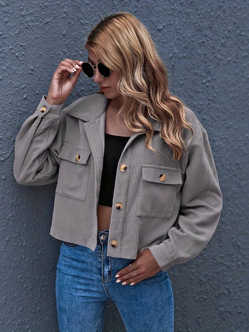 Drune | Kurze Cordjacke für Damen
