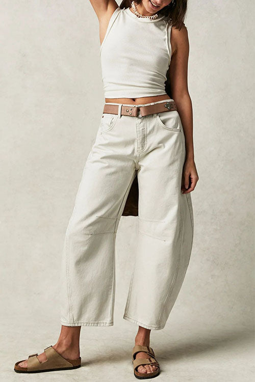 Drune | Rosiedress Mid Rise Barrel Leg Jeans