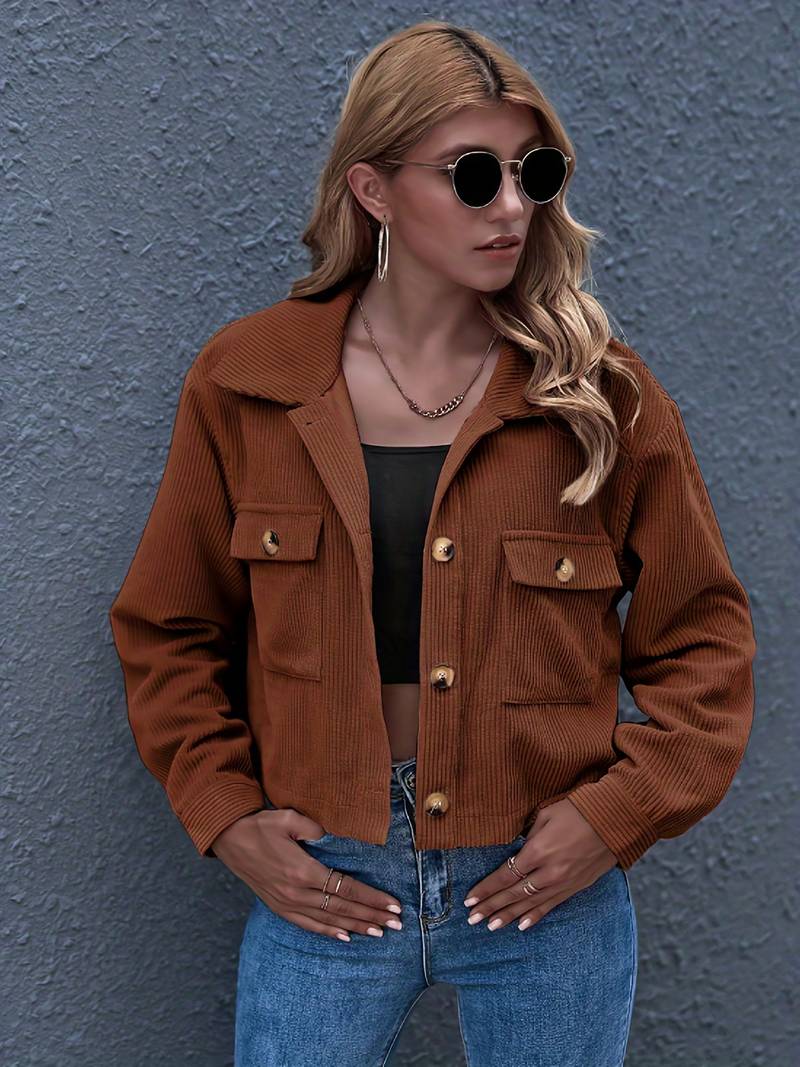 Drune | Kurze Cordjacke für Damen