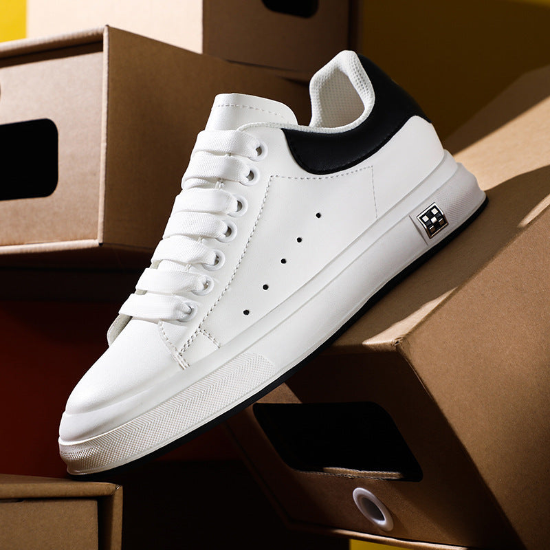 Drune | Sneaker Mit Erhöhung Bequeme Freizeitschuhe Mit 6 Cm Verstecktem Absatz, Aus Kunstleder, Für Alltag & Business