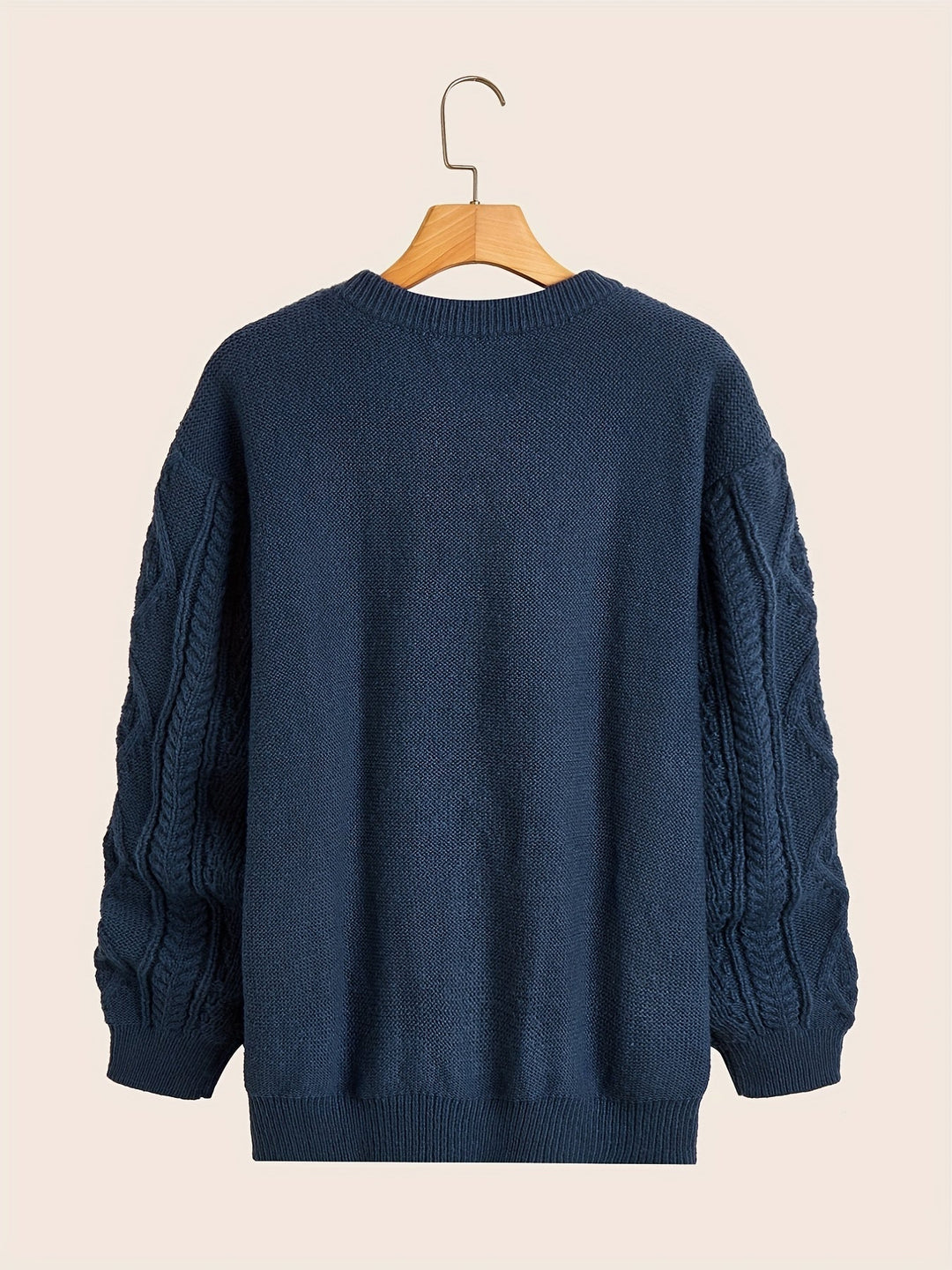 Drune | Lässiger Pullover mit Zopfmuster für Herren