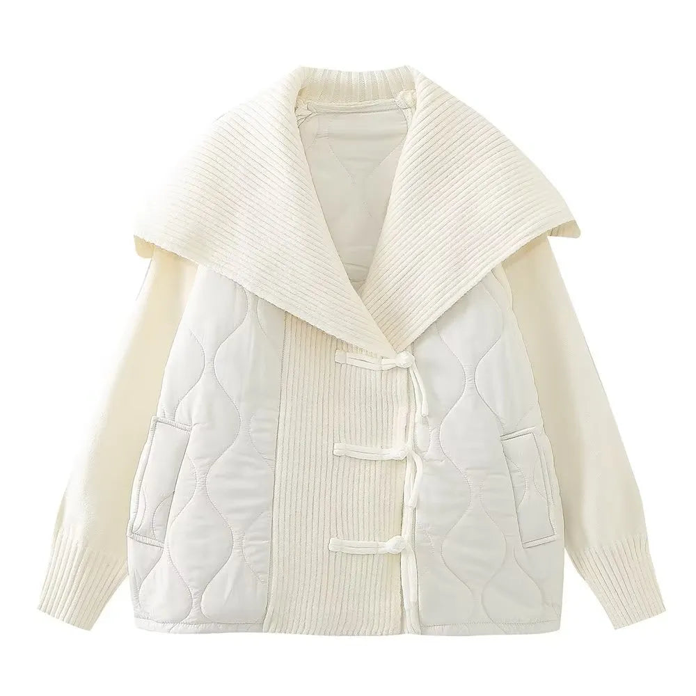 Drune | Oversized Damenjacke mit Lässigem Marinekragen