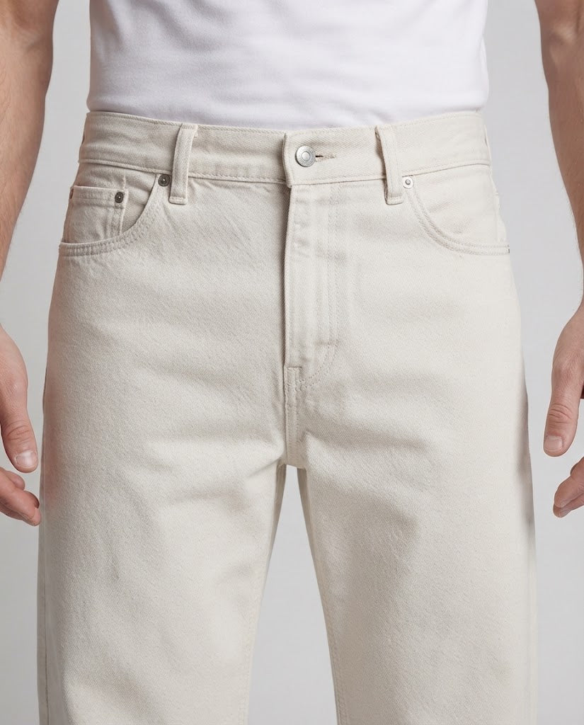 Herren Weit geschnittene Lounge-Chino aus schwerem Twill mit extra langem Saum Drune