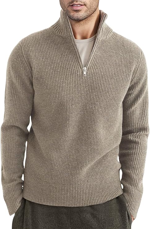 Drune | Stylischer Zipper Pullover für Herren (italienisches Design)
