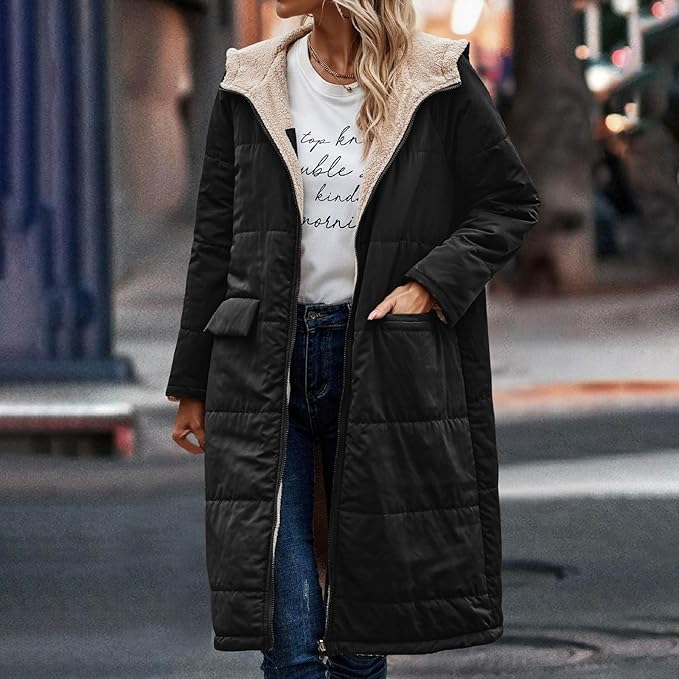 Drune | Jack für Damen - halblanges Jacke mit Kapuze