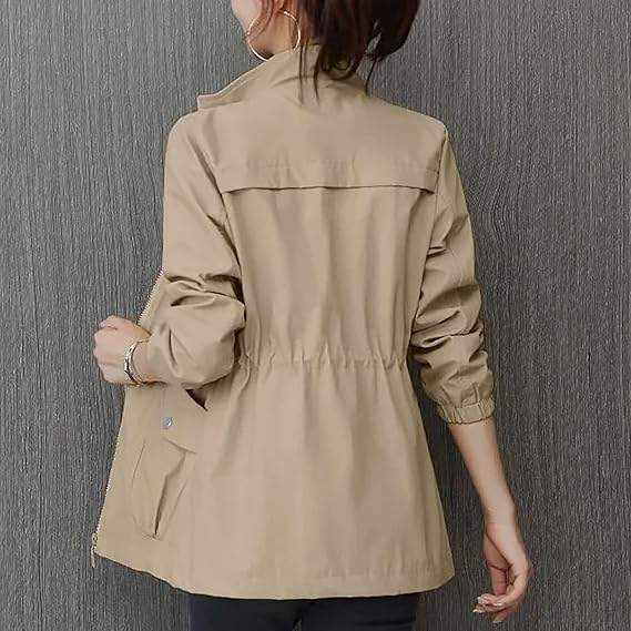 Drune | Trenchcoat Mit Reißverschluss Für Frauen
