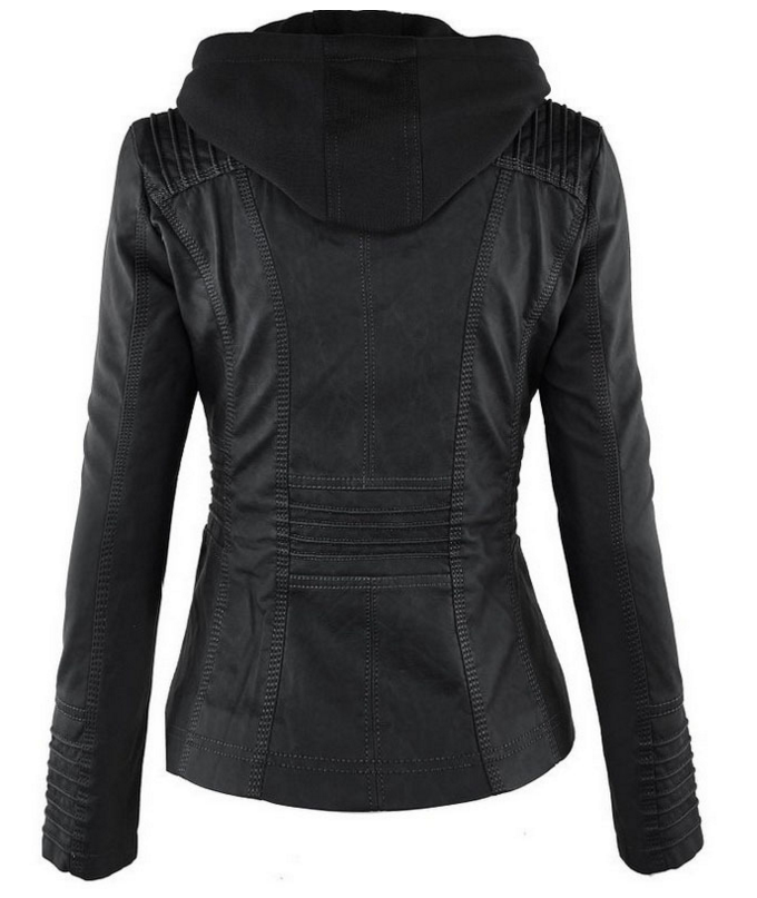 Drune Solide Lederjacke mit Revers