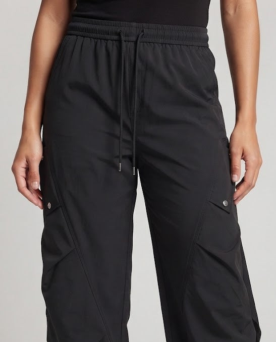 Damen Modische Cargo-Hose mit weitem Schnitt Drune