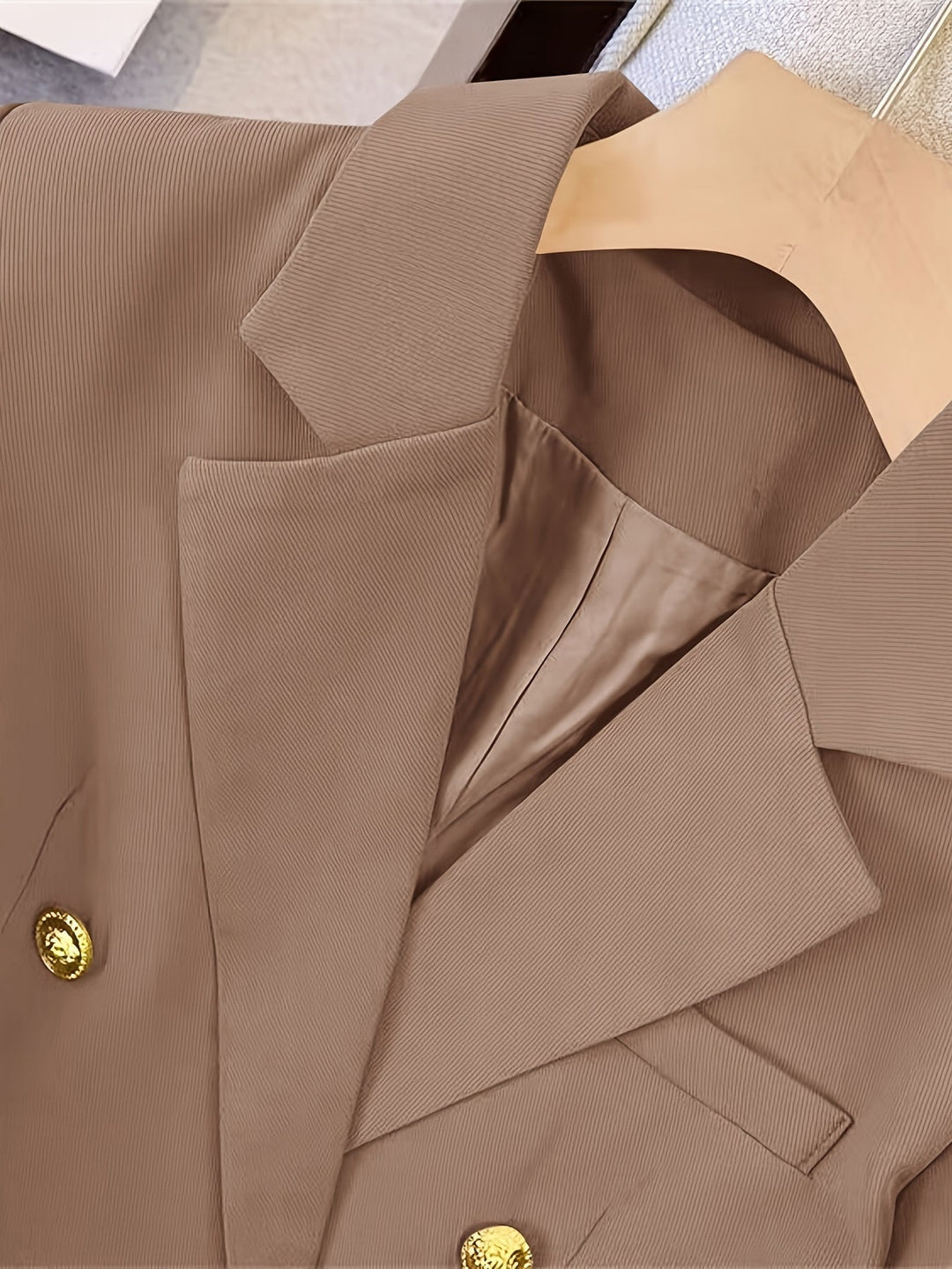 Drune | Eleganter Business Slim Blazer mit goldenen Knöpfen Ideal für alle Jahreszeiten
