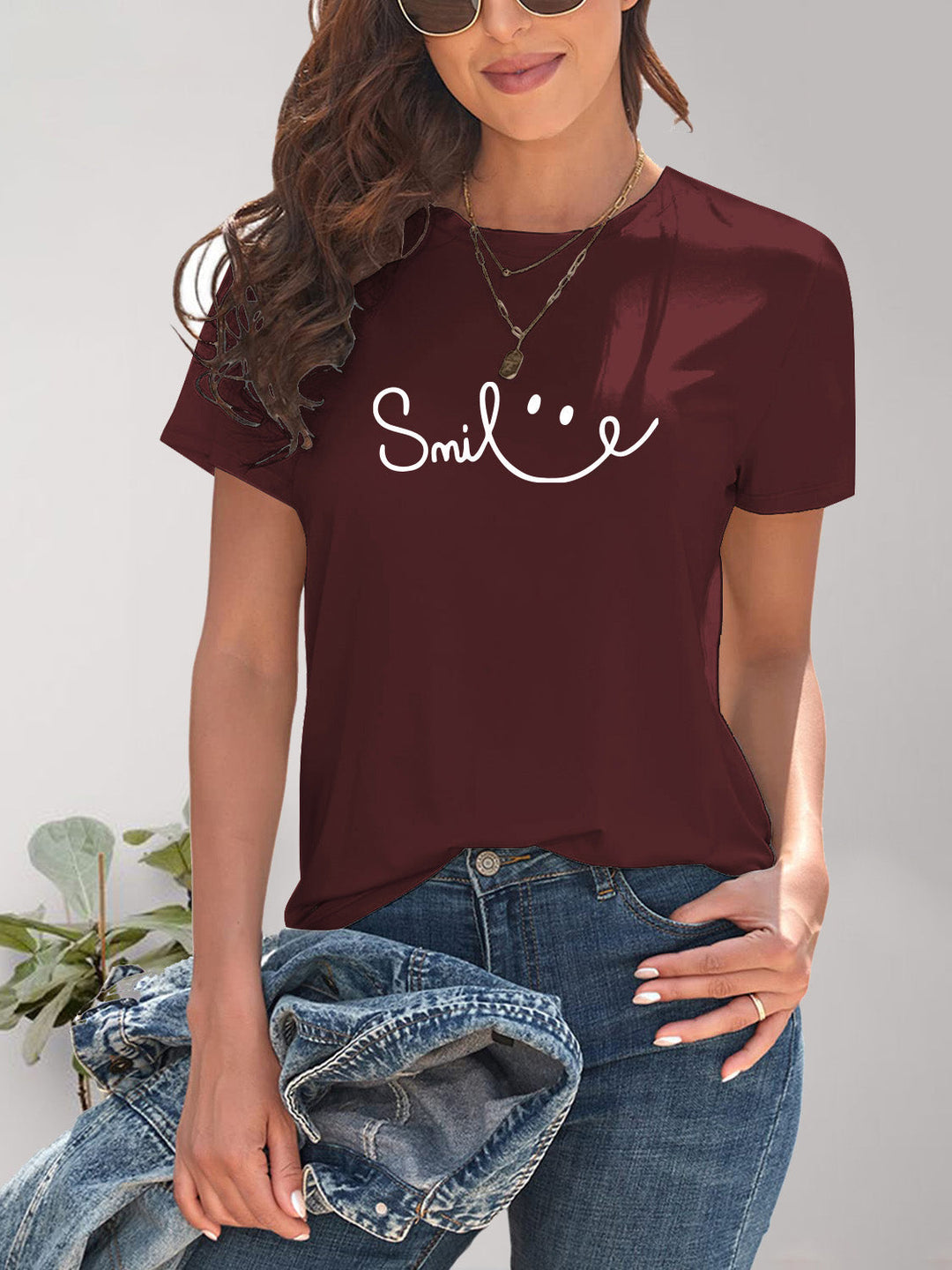 Drune | Smile Rundhals Kurzarm T-Shirt