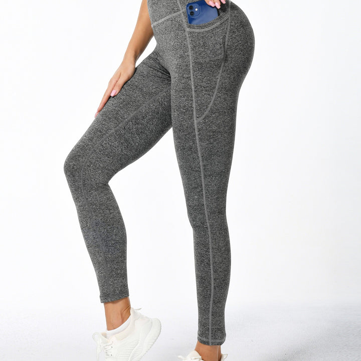 Drune | Weiche Dehnbare Damen Sportleggings Mit Pohebehebung Und Taschen