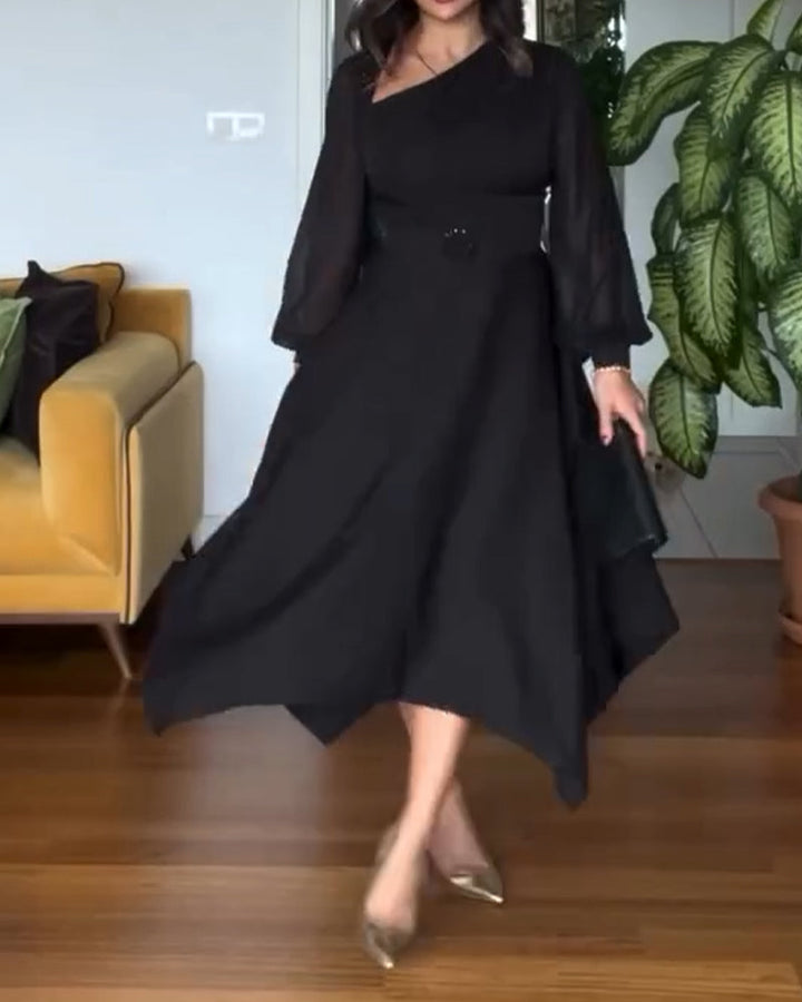 Drune | Perlen Puffärmel Taille Taille