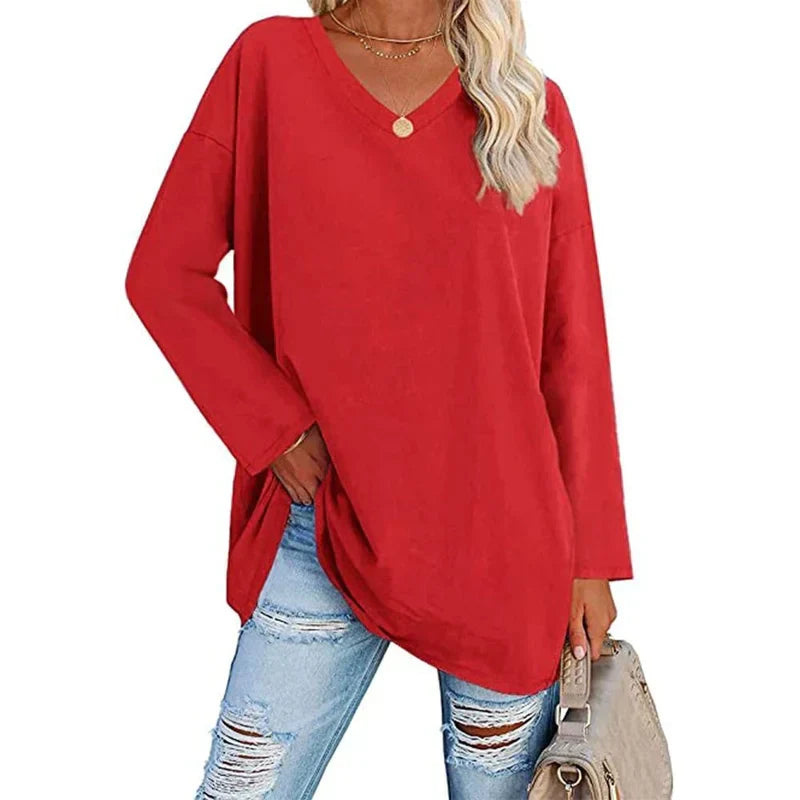 Drune | V-Ausschnitt Gestrickter Top für Damen - Stilvoller und Bequemer Pullover