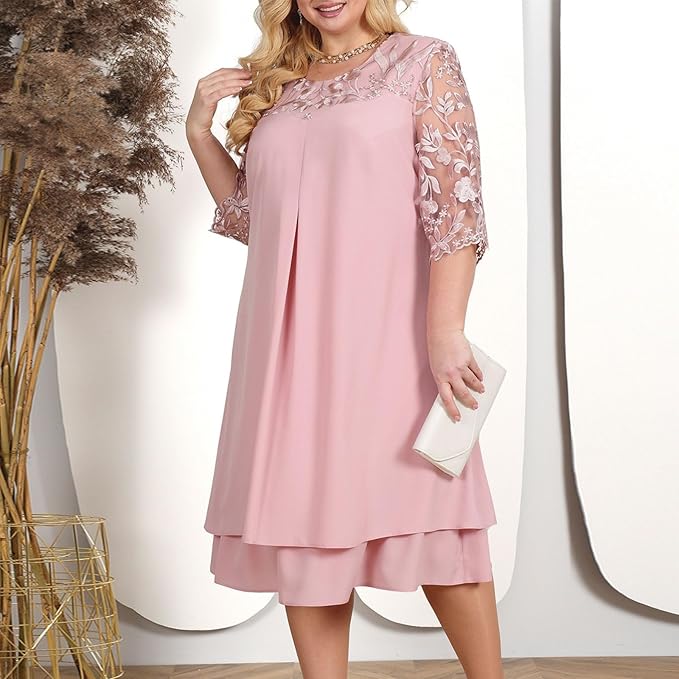 Drune Klassische Sommerkleider: Plus-Size Eleganz für Damen