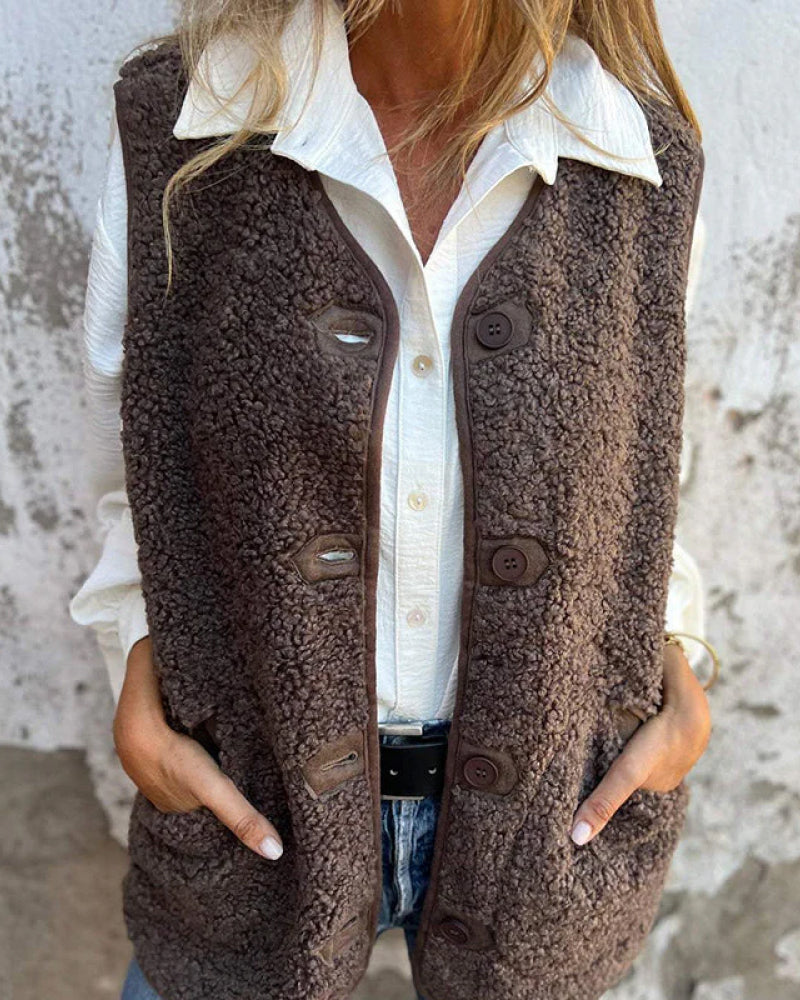 Drune | Damen Herbst Knöpfli Kurz Warm
