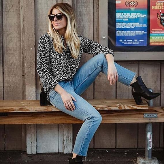 Drune |  Trendige Bluse im Leo-Muster