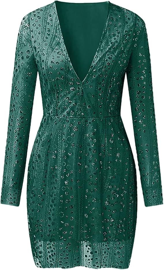 Drune | Glamouröse Pailletten Kleid