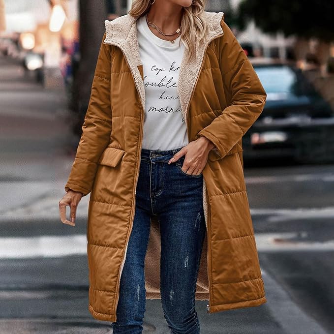 Drune | Jack für Damen - halblanges Jacke mit Kapuze