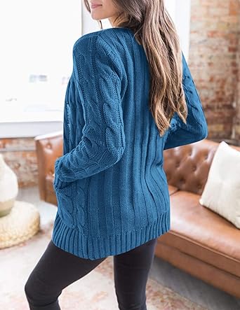 Drune | Eleganter und Bequemer Zopfstrickpullover
