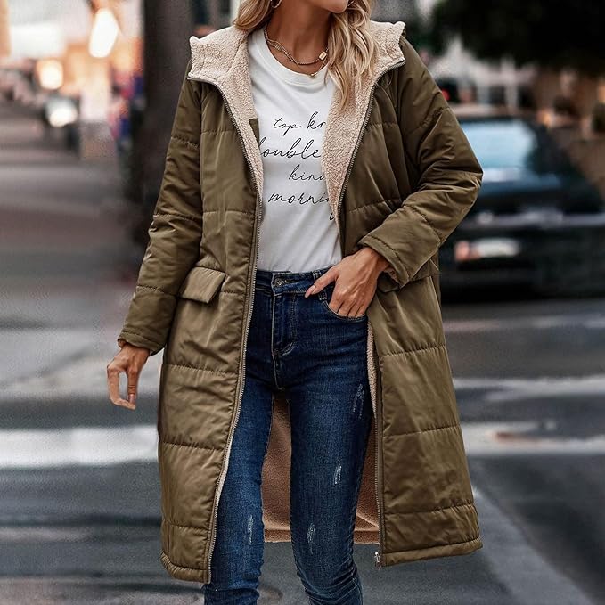 Drune | Jack für Damen - halblanges Jacke mit Kapuze