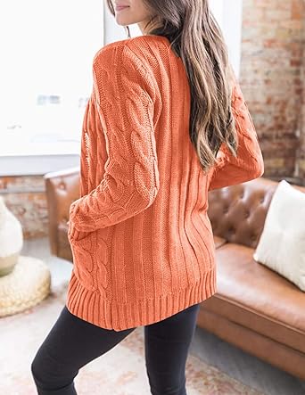 Drune | Langärmeliger Pullover Aus Zopfstrick