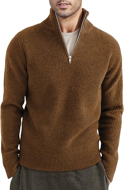 Drune | Stylischer Zipper Pullover für Herren (italienisches Design)
