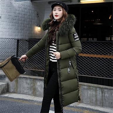 Drune | Lange Jacke mit Pelzkragen
