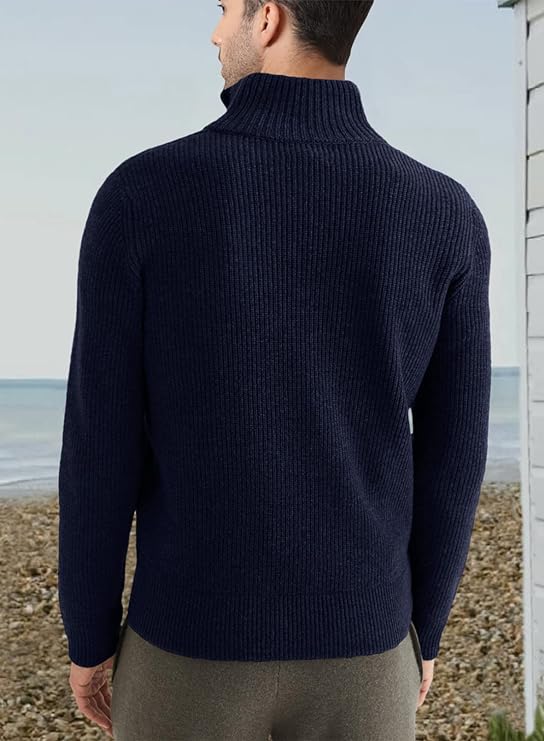 Drune | Stylischer Zipper Pullover für Herren (italienisches Design)
