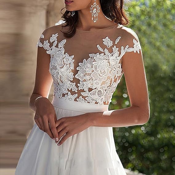 Drune | Spitzen-Spalt-Abendkleid