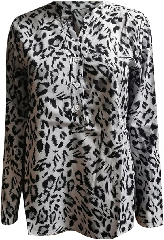 Drune |  Trendige Bluse im Leo-Muster