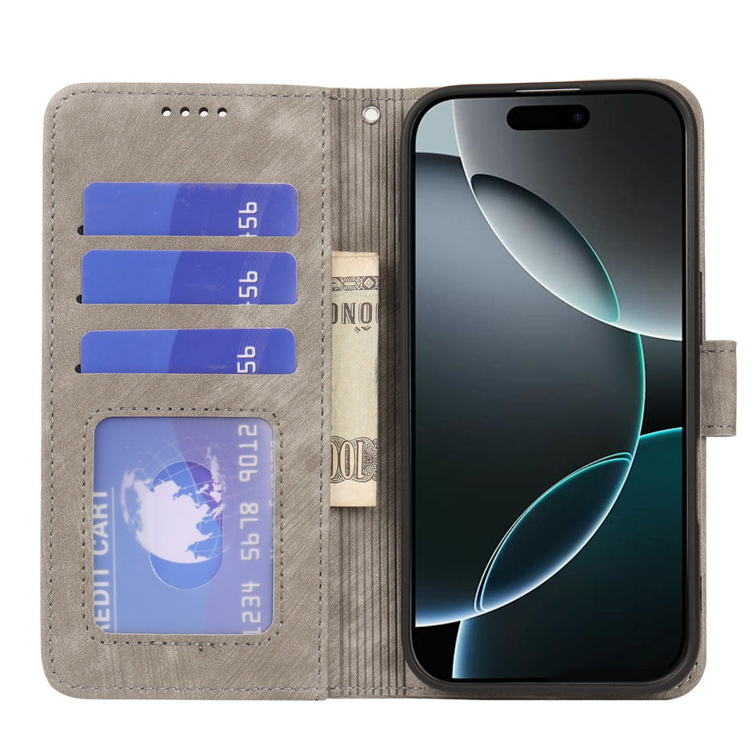 Drune | Apple kleine runde Schnalle Flip Handyhülle