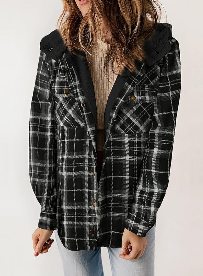 Drune | Kariertes Futter Hemdjacke