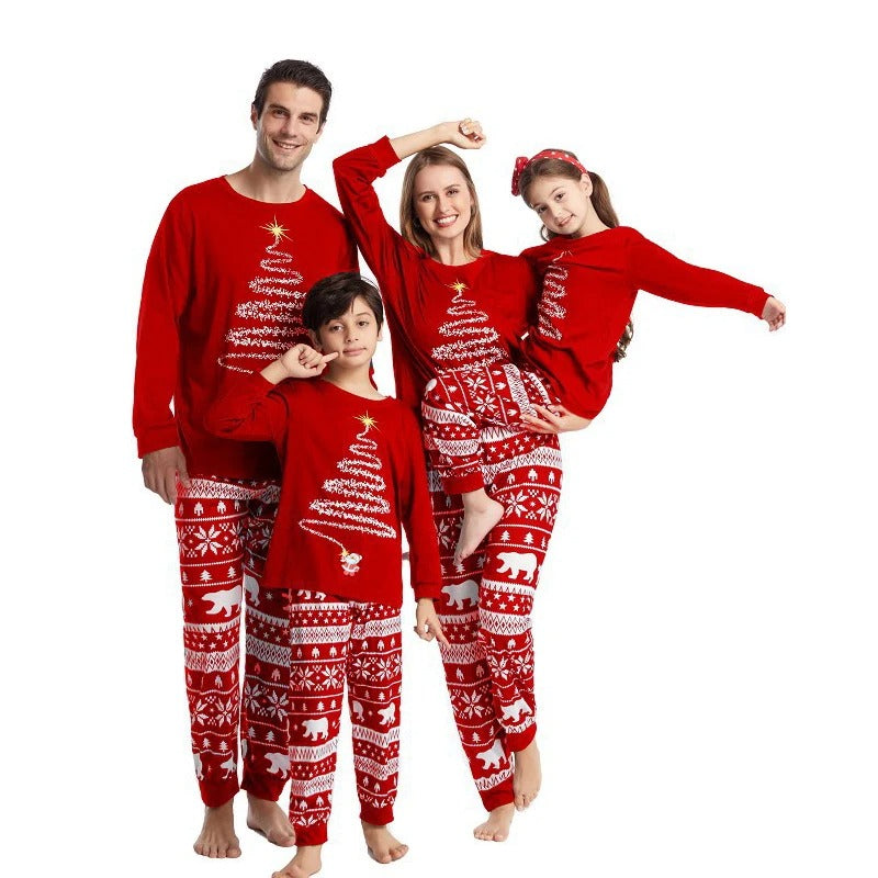 Drune | Stilvolle Winter Familien Weihnachts-Pyjama Set für Unisex