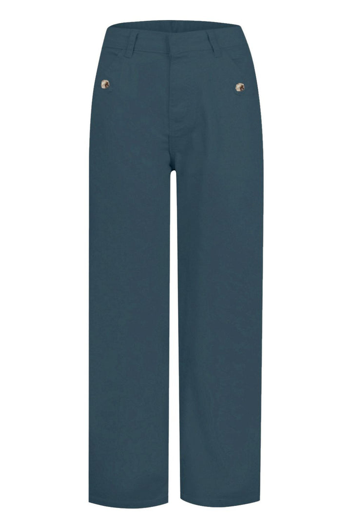 Drune | Hochtaillierte Jeans Mit Taschen Klassisch, Stilvoll Und Vielseitig