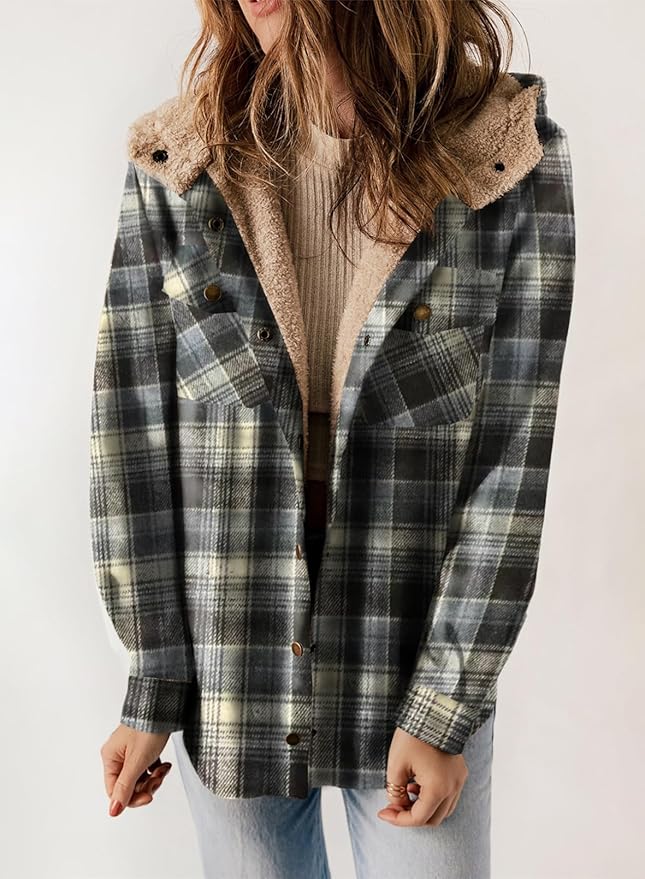 Drune | Kariertes Futter Hemdjacke