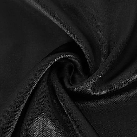 Damen Satin T-Shirt mit elegantem Wasserfall-Ausschnitt und schlichten Details Drune