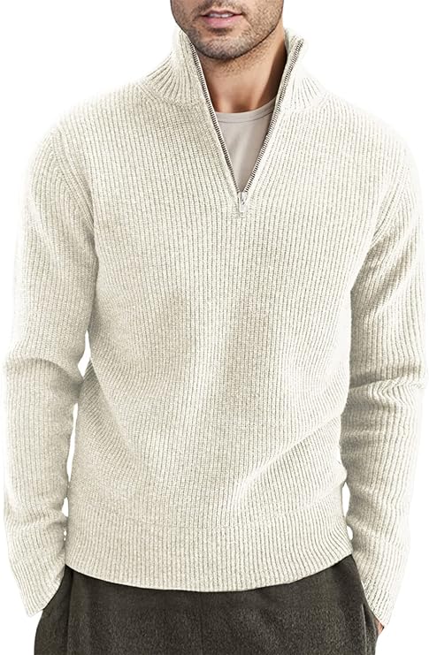 Drune | Stylischer Zipper Pullover für Herren (italienisches Design)